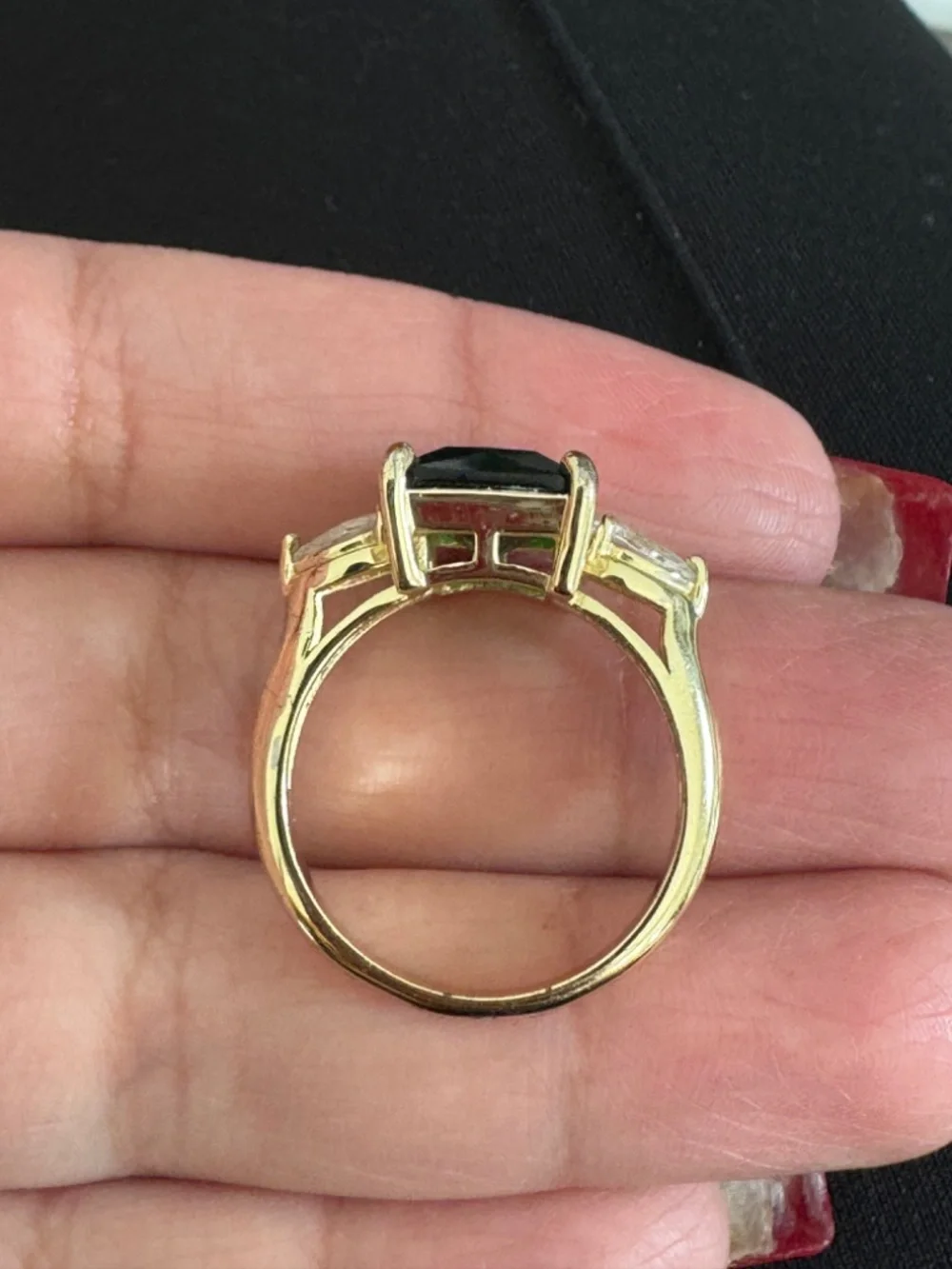 Gold Tone Fashion Statement Ring- Size 10